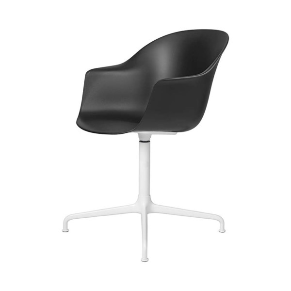 Bat_MeetingChair_4-Star_Unupholstered_SoftWhite_Black_F3Q-medium