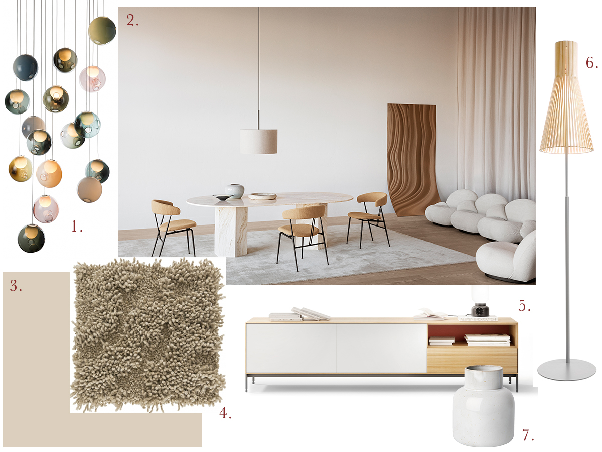 beige moodboard