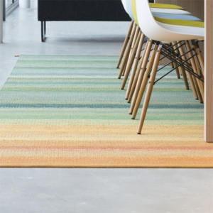 striped rug